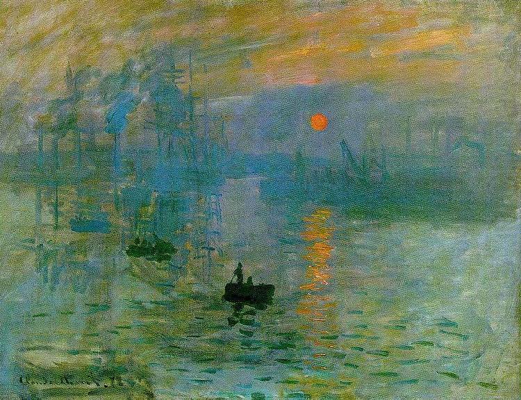 Claude Monet Impression, Sunrise china oil painting image